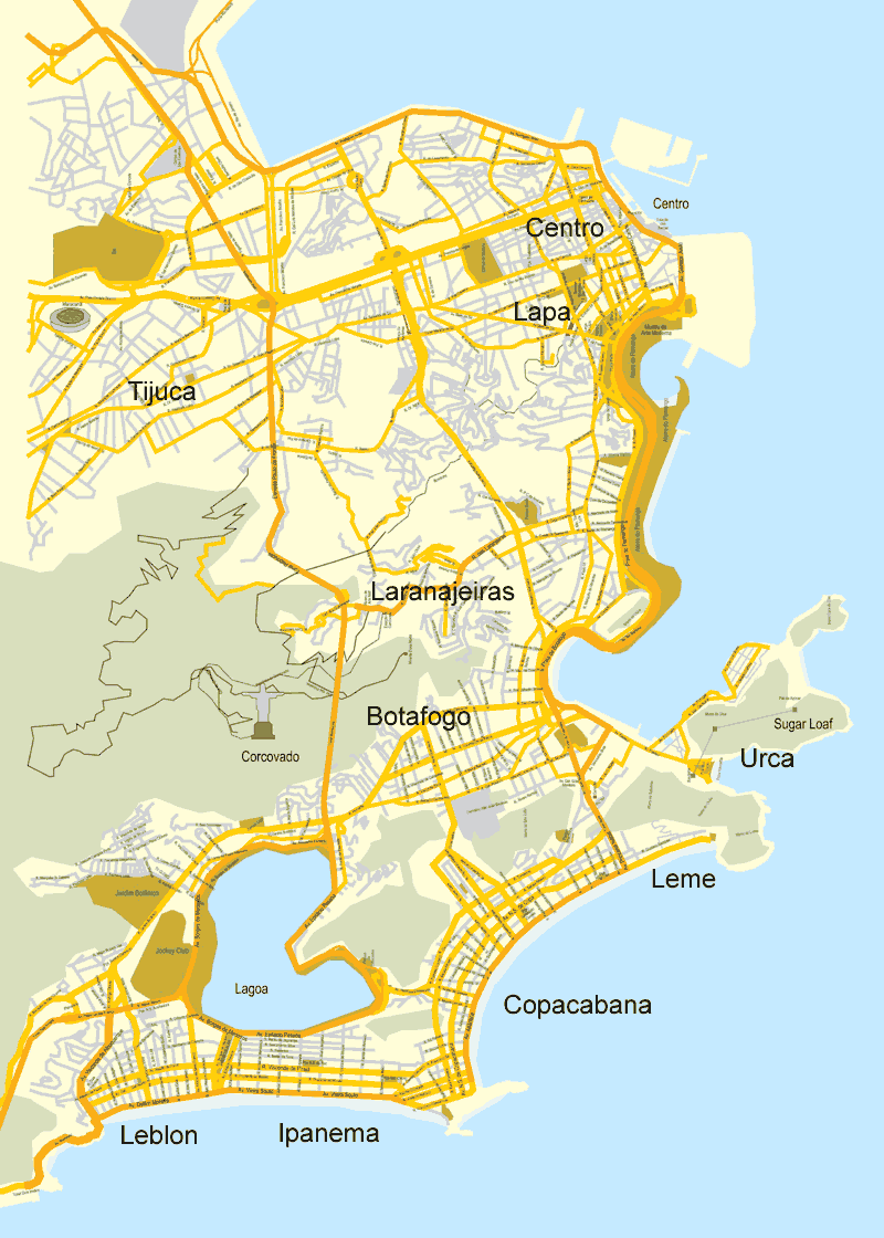 hotel map of rio de janeiro